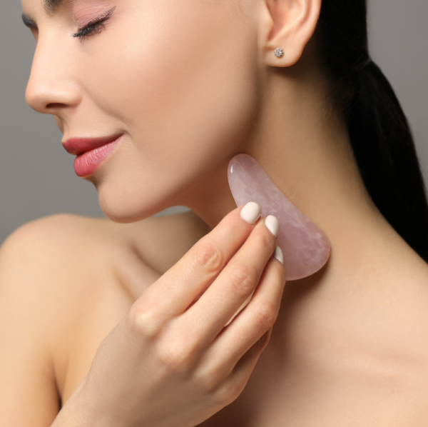 Gua Sha hjerte/ RosenQuatz - Image 6