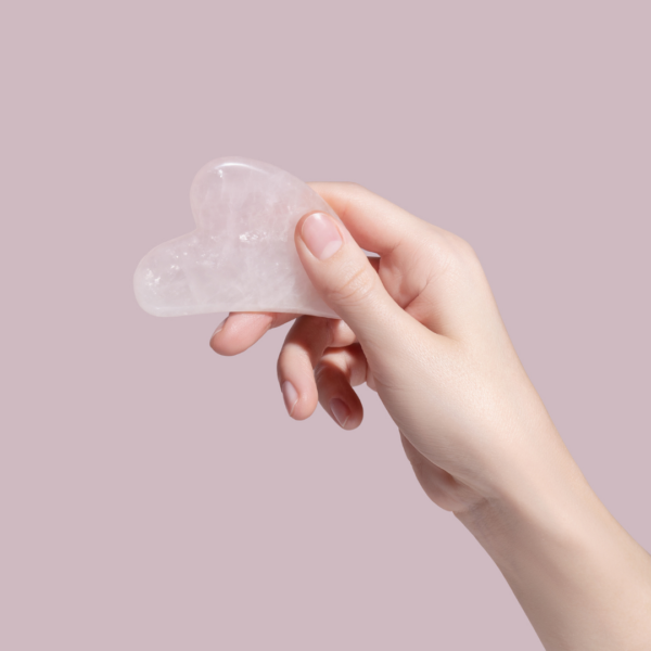 Gua Sha hjerte/ RosenQuatz - Image 5